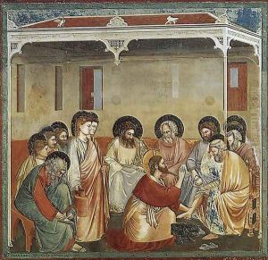 No. 30 Scenes from the Life of Christ- 14. Washing of Feet 1304-06