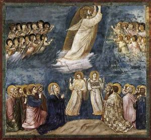 No. 38 Scenes from the Life of Christ- 22. Ascension 1304-06 by Giotto Di Bondone