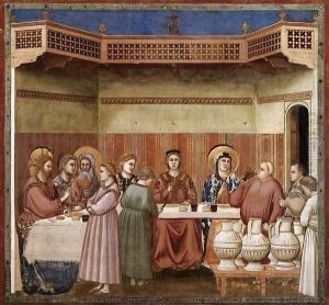 No. 24 Scenes from the Life of Christ- 8. Marriage at Cana 1304-06 by Giotto Di Bondone