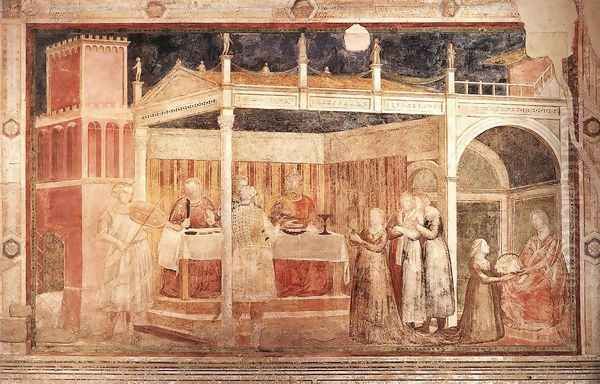 Scenes from the Life of St John the Baptist- 3. Feast of Herod 1320 - view 1