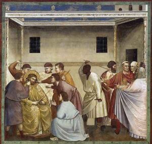 No. 33 Scenes from the Life of Christ- 17. Flagellation 1304-06 by Giotto Di Bondone
