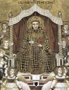 Franciscan Allegories- St Francis in Glory (detail) c. 1330 by Giotto Di Bondone
