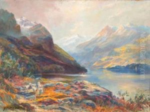 Mountain Landscape Withsheep