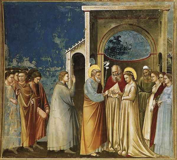 No. 11 Scenes from the Life of the Virgin- 5. Marriage of the Virgin 1304-06 - view 1