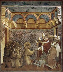 Legend of St Francis- 7. Confirmation of the Rule 1297-99 by Giotto Di Bondone