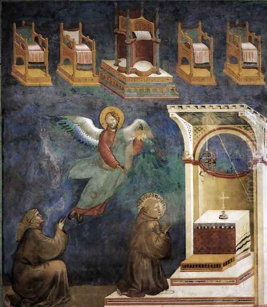 Legend of St Francis- 9. Vision of the Thrones 1297-99 - view 1