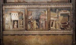 Legend of St Francis- Scenes Nos. 4-6 1297-99