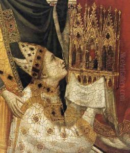 The Stefaneschi Triptych- St Peter Enthroned (detail) c. 1330 by Giotto Di Bondone
