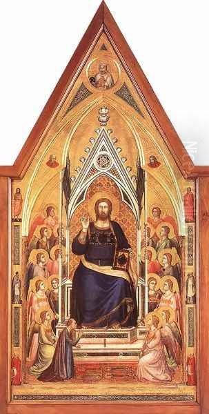 The Stefaneschi Triptych- Christ Enthroned c. 1330 - view 1