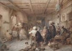 Herbergtafereel - Scene D'auberge by Jean-Baptiste Madou