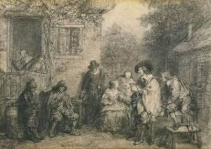 David Teniers Maakt Een Studie Van Muzikanten