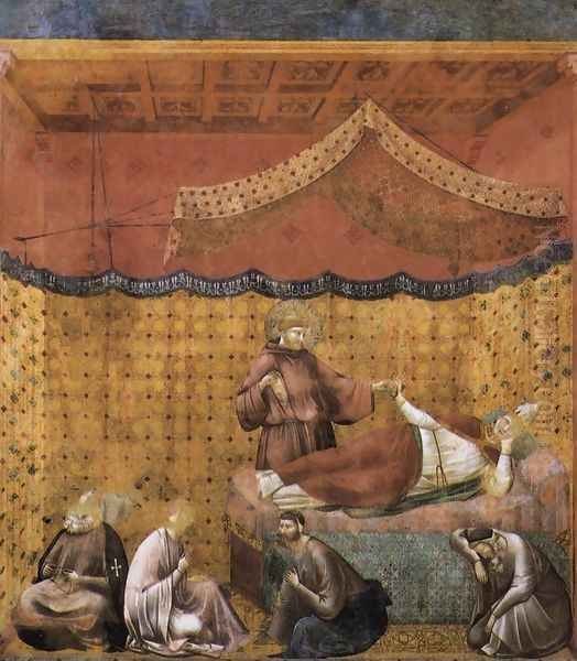 Legend of St Francis- 25. Dream of St Gregory 1300 - view 1