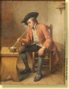 Fumeur Dans Un Interieur by Jean-Baptiste Madou