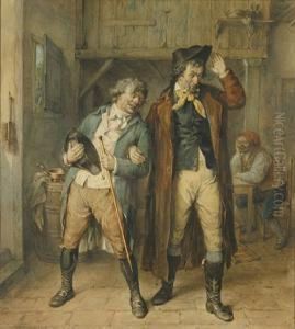 "les Habitues". by Jean-Baptiste Madou