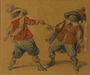 Mousquetaires En Duel by Jean-Baptiste Madou