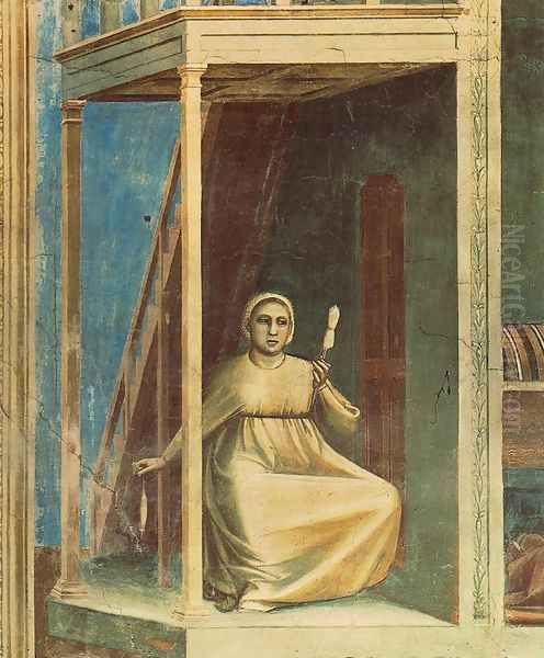 No. 3 Scenes from the Life of Joachim- 3. Annunciation to St Anne (detail) 1304 - view 1