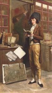 At The Bookshop by Jean-Baptiste Madou
