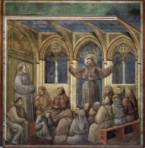 Legend of St Francis- 18. Apparition at Arles 1297-1300 2
