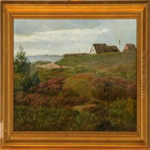 View Towards The Sea At Hornbaek by Andreas Peter Madsen