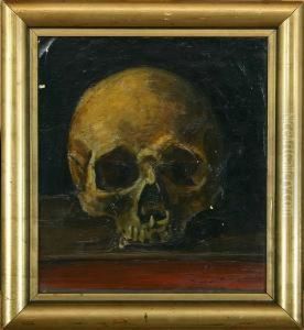 Study Of A Skull by Karl Madsen