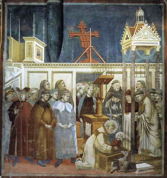 Legend of St Francis- 13. Institution of the Crib at Greccio 1297-1300 - view 1