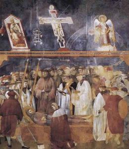 Legend of St Francis- 22. Verification of the Stigmata 1300 by Giotto Di Bondone
