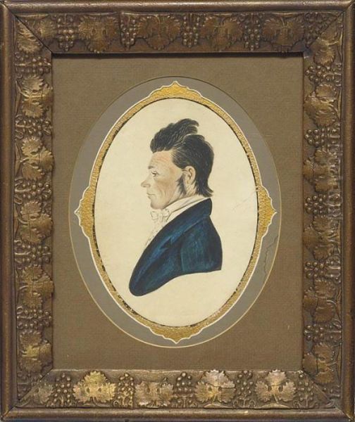 A Miniature Bust Portrait Of Patrick Cochran - view 1