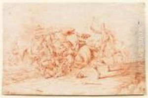 Cavalry Battle by Dirck Maas