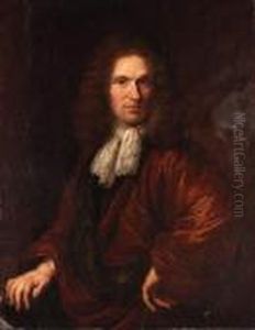 Portrait Of A Gentleman, Half-length, In A Brown Coat