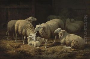 Sheep In The Stable