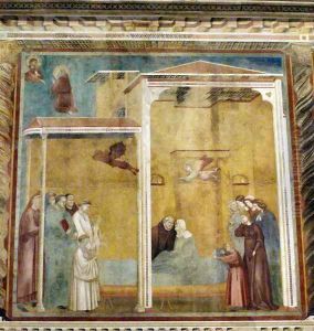 Confession of the woman come back to life,Basilica of Saint Francis,Assisi by Giotto Di Bondone