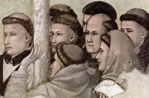 Scenes from the Life of Saint Francis- 7. Vision of the Ascension of St Francis (detail) 1325 by Giotto Di Bondone