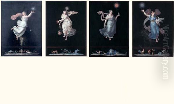 Les Quatre Heures, D'apres Raphael - view 1