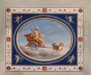 Mercury In A Chariot Drawn By Cockerels; And Mars Standing In Achariot Drawn By Horses