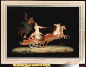 Medea On Her Chariot Drawn By Horses