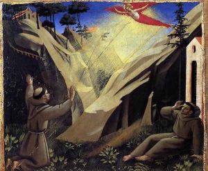 St Francis Receiving the Stigmata by Giotto Di Bondone