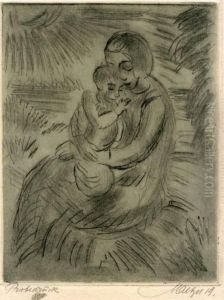 Mutter Und Kind by Emil Maetzel
