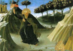 Saint Anthony the Abbot Tempted by a Lump of Gold Saint Anthony the Abbot Tempted by a Lump of Gold