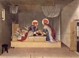 The Healing of Justinian by Saint Cosmas and Saint Damian by Giotto Di Bondone