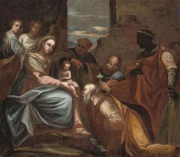 The Adoration Of The Magi by Francesco Maffei