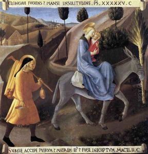 Flight into Egypt by Giotto Di Bondone