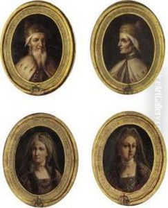 Portraits Of Doge Tommaso
Mocenigo; Doge Nicola Da Ponte; Dogesse Clara Delphinia Cornelia; And
Dogesse Laurentana Marcella Mocenica by Francesco Maggiotto