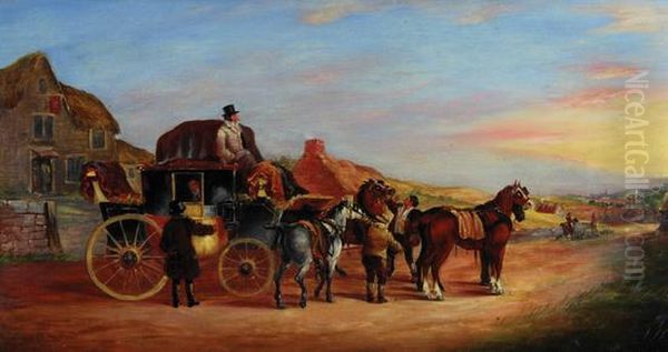 Changing Horses At The Inn - view 1