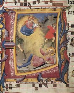 Conversion of St Paul by Giotto Di Bondone