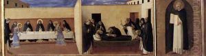 Virgin with Child and Four Saints (detail of the predella 2) by Giotto Di Bondone