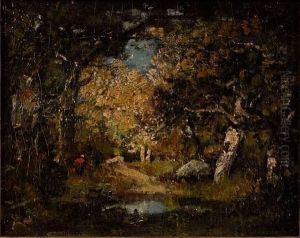 La Mare En Foret De Fontainebleau by Camille Magnus