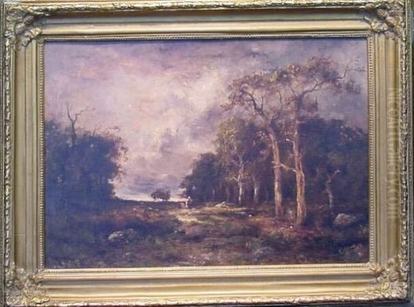 Figure In A Wooded Landscape - view 1