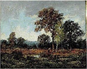 Paysanne Au Bord De L'etang by Camille Magnus