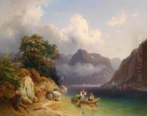 Am Hallstattsee by Edmund Mahlknecht