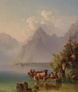 Il Trasporto Sul Lago Di Konigssee